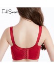 FallSweet damskie biustonosze Push Up koronkowe biustonosze Sexy Plus rozmiar biustonosz komfortowa bielizna damska