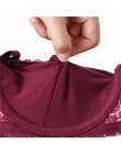 1/2 szklanki koronki biustonosz Sexy Super biustonosze push-up dla kobiet moda 6 kolorów kobiet fiszbiny bielizna kwiatowy biust