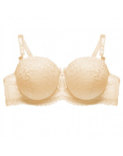1/2 szklanki koronki biustonosz Sexy Super biustonosze push-up dla kobiet moda 6 kolorów kobiet fiszbiny bielizna kwiatowy biust
