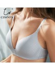 CINOON Sexy Gather biustonosze dla kobiet bielizna push-up biustonosz bezszwowy biustonosz bez fiszbin Backless Plunge Intimates