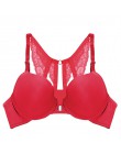 New Arrival biustonosz seksowny biustonosz Push-Up biustonosz zapinany z przodu dla kobiet motyl Racerback biustonosz małe piers