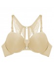 New Arrival biustonosz seksowny biustonosz Push-Up biustonosz zapinany z przodu dla kobiet motyl Racerback biustonosz małe piers