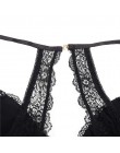 Finetoo Fashion 3/4 Cup czarny biustonosz bez fiszbin kobiet bez podszewki bielizna Sexy biustonosz kwiecista koronka dla kobiet