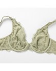 DOBREVA damska bez podszewki Plunge Bralette seksowna bielizna bielizna dla kobiet koronkowa biustonosz z fiszbinami