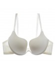 Nowy sexy biustonosz Push Up U Plunge biustonosz bielizna damska D kubek bez szwu biustonosz half Cup i krótka sukienka bielizna