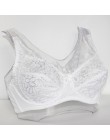 Koronkowe biustonosze damskie przezroczyste biustonosz z fiszbinami seksowna bielizna bielizna perspektywa Plus rozmiar Bralette