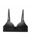 CINOON Sexy Gather biustonosze dla kobiet bielizna push-up biustonosz bezszwowy biustonosz bez fiszbin Backless Plunge Intimates