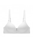 CINOON Sexy Gather biustonosze dla kobiet bielizna push-up biustonosz bezszwowy biustonosz bez fiszbin Backless Plunge Intimates