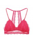 Finetoo Fashion 3/4 Cup czarny biustonosz bez fiszbin kobiet bez podszewki bielizna Sexy biustonosz kwiecista koronka dla kobiet