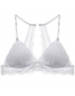 Finetoo Fashion 3/4 Cup czarny biustonosz bez fiszbin kobiet bez podszewki bielizna Sexy biustonosz kwiecista koronka dla kobiet