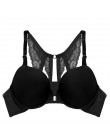 New Arrival biustonosz seksowny biustonosz Push-Up biustonosz zapinany z przodu dla kobiet motyl Racerback biustonosz małe piers
