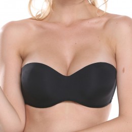 Plusgalpret Sexy Women Slim cienki bezszwowy biustonosz bez ramiączek wygodny bez podszewki fiszbinowy biustonosz owinięty klatk