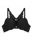 New Arrival biustonosz seksowny biustonosz Push-Up biustonosz zapinany z przodu dla kobiet motyl Racerback biustonosz małe piers