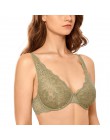 DOBREVA damska bez podszewki Plunge Bralette seksowna bielizna bielizna dla kobiet koronkowa biustonosz z fiszbinami