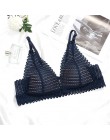 A B Cup biustonosz koronkowe biustonosze bez fiszbin dla kobiet seksowny biustonosz push-up przednie zapięcie Bralette bez fiszb