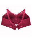 Plus rozmiar biustonosz D E Cup Sexy koronkowe biustonosze dla kobiet duży rozmiar biustonosz nieusztywniany push up moda bieliz