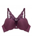 New Arrival biustonosz seksowny biustonosz Push-Up biustonosz zapinany z przodu dla kobiet motyl Racerback biustonosz małe piers