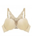 New Arrival biustonosz seksowny biustonosz Push-Up biustonosz zapinany z przodu dla kobiet motyl Racerback biustonosz małe piers