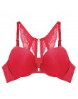New Arrival biustonosz seksowny biustonosz Push-Up biustonosz zapinany z przodu dla kobiet motyl Racerback biustonosz małe piers