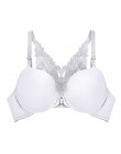 New Arrival biustonosz seksowny biustonosz Push-Up biustonosz zapinany z przodu dla kobiet motyl Racerback biustonosz małe piers