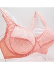 Koronkowe biustonosze damskie przezroczyste biustonosz z fiszbinami seksowna bielizna bielizna perspektywa Plus rozmiar Bralette