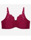 Plus rozmiar biustonosz D E Cup Sexy koronkowe biustonosze dla kobiet duży rozmiar biustonosz nieusztywniany push up moda bieliz