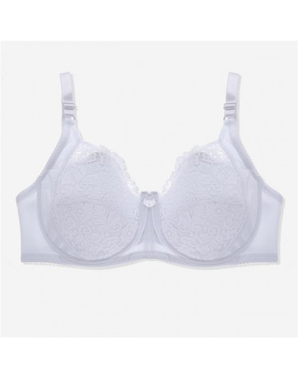 Plus rozmiar biustonosz D E Cup Sexy koronkowe biustonosze dla kobiet duży rozmiar biustonosz nieusztywniany push up moda bieliz