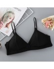 DERUILADY Sexy głębokie V jednolity kolor kobiet biustonosz cienki pasek biustonosz Push Up fiszbina do biustonosza bez szwu bie