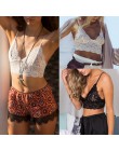 Kwiatowy biały czarny koronkowy przezroczysty Bralette Bralet biustonosz gorset Cami koszulka typu crop top 2019 miękki seksowny