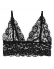 Kwiatowy biały czarny koronkowy przezroczysty Bralette Bralet biustonosz gorset Cami koszulka typu crop top 2019 miękki seksowny