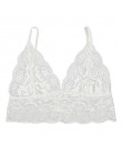 Kwiatowy biały czarny koronkowy przezroczysty Bralette Bralet biustonosz gorset Cami koszulka typu crop top 2019 miękki seksowny