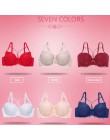 Ultra cienkie kobiety koronki biustonosz biustonosze plus Size superpiękne z przodu Bralette bielizna damska Sexy głębokie V duż