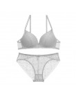 Perfering nowy Push Up koronki biustonosz ustawić zebrać Bralette bez szwu biustonosz kobiet WireFree moda gładka bielizna Sexy 