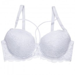Ultra cienkie kobiety koronki biustonosz biustonosze plus Size superpiękne z przodu Bralette bielizna damska Sexy głębokie V duż