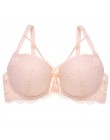 Ultra cienkie kobiety koronki biustonosz biustonosze plus Size superpiękne z przodu Bralette bielizna damska Sexy głębokie V duż