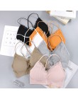 CHRLEISURE Bralette Fitness koronkowy cienki pasek na ramię bielizna damska anty-lekki, odporny na wstrząsy biustonosz Push Up