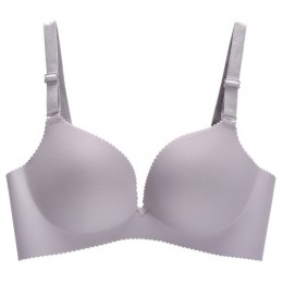 Sexy głębokie U biustonosze dla kobiet bielizna push-up biustonosz bezszwowy biustonosz bez fiszbin Backless Plunge Intimates bi