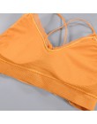 CHRLEISURE Bralette Fitness koronkowy cienki pasek na ramię bielizna damska anty-lekki, odporny na wstrząsy biustonosz Push Up