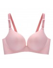 Sexy głębokie U biustonosze dla kobiet bielizna push-up biustonosz bezszwowy biustonosz bez fiszbin Backless Plunge Intimates bi