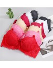 Kobiety usztywniane biustonosze dla pani koronkowa seksowna bielizna biustonosz seksowna kwiecisty biustonosz koronkowy Bralette