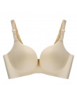 Sexy głębokie U biustonosze dla kobiet bielizna push-up biustonosz bezszwowy biustonosz bez fiszbin Backless Plunge Intimates bi