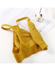 Kobiety biustonosze bluzka bawełniana Bralette seksowna bielizna moda Hollow biustonosz wyściełane bez pleców biustonosz bez fis