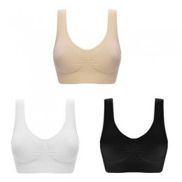 Jerrinut 3 sztuk Sexy biustonosz bezszwowy biustonosze dla kobiet nie Pad Plus Pize biustonosz nieusztywniany push up biustonosz