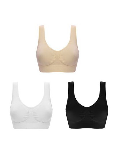 Jerrinut 3 sztuk Sexy biustonosz bezszwowy biustonosze dla kobiet nie Pad Plus Pize biustonosz nieusztywniany push up biustonosz