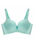 Sexy głębokie U biustonosze dla kobiet bielizna push-up biustonosz bezszwowy biustonosz bez fiszbin Backless Plunge Intimates bi