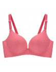 Sexy głębokie U biustonosze dla kobiet bielizna push-up biustonosz bezszwowy biustonosz bez fiszbin Backless Plunge Intimates bi