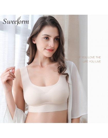 Sweeform Sexy biustonosze push-up dla kobiet komfort miękki biustonosz bez fiszbin biustonosz bezszwowy bielizna damska biustono