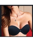 Seksowne biustonosze Push-Up Bralette bielizna damska biustonosz bez ramiączek niewidoczna koszulka weselna soutien wąwóz BH A B