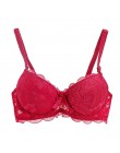 Kobiety usztywniane biustonosze dla pani koronkowa seksowna bielizna biustonosz seksowna kwiecisty biustonosz koronkowy Bralette