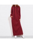 Celmia Plus Size kobiety Maxi sukienka jesień sukienka z kapturem bluza kobiet z długim rękawem swetry sweter zimowy Vestido Rob